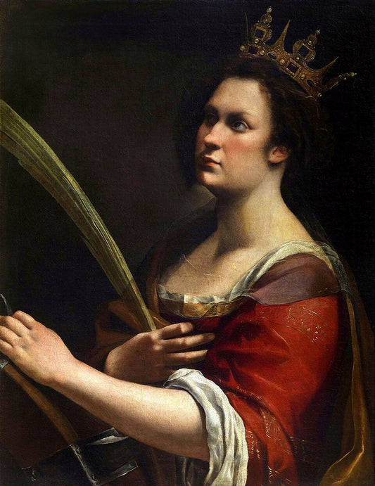 Artemisia Gentileschi Saint Catherine of Alexandria - Canvas Print