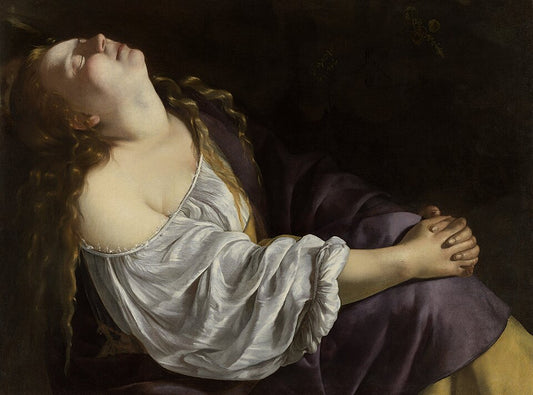 Artemisia Gentileschi Mary Magdalene in Ecstasy - Canvas Print