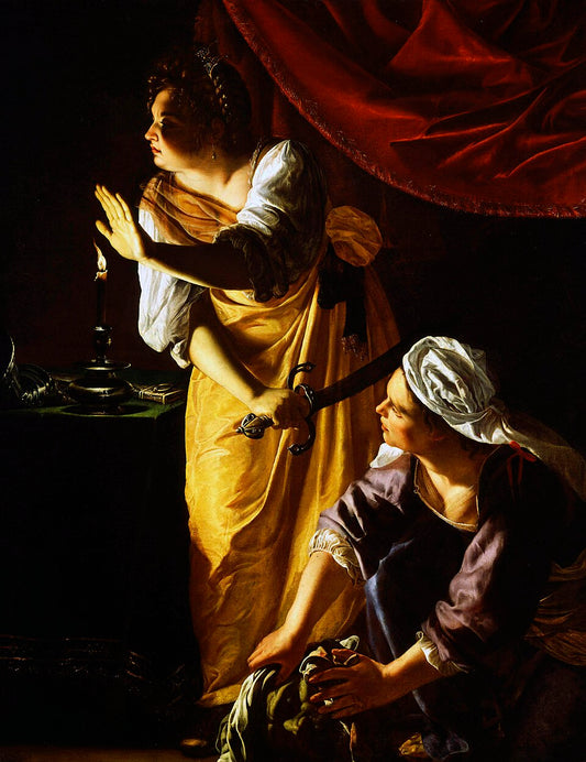 Artemisia Gentileschi Judith and Maidservant with Head of Holofernes - Canvas Print