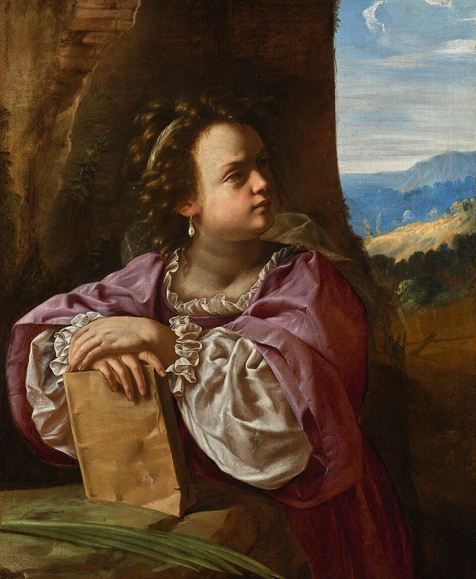 Artemisia Gentileschi Saint Catherine of Alexandria - Canvas Print