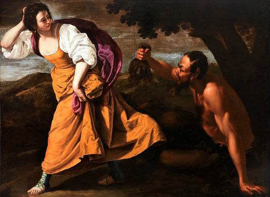 Artemisia Gentileschi Corisca and the Satyr - Canvas Print