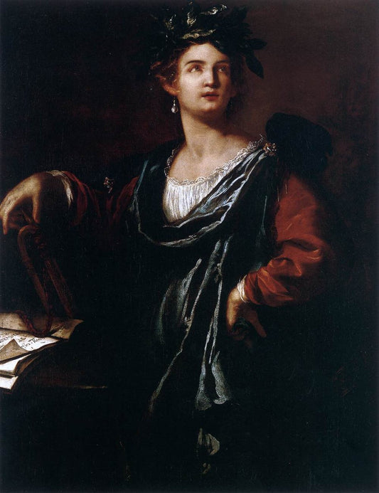 Artemisia Gentileschi Clio: the Muse of History - Canvas Print