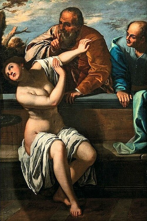 Artemisia Gentileschi Susanna and the Elders III - Canvas Print