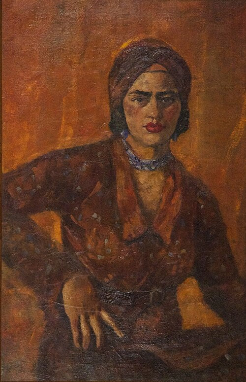 Amrita Sher-Gil Self-Portrait 8 - Canvas Print