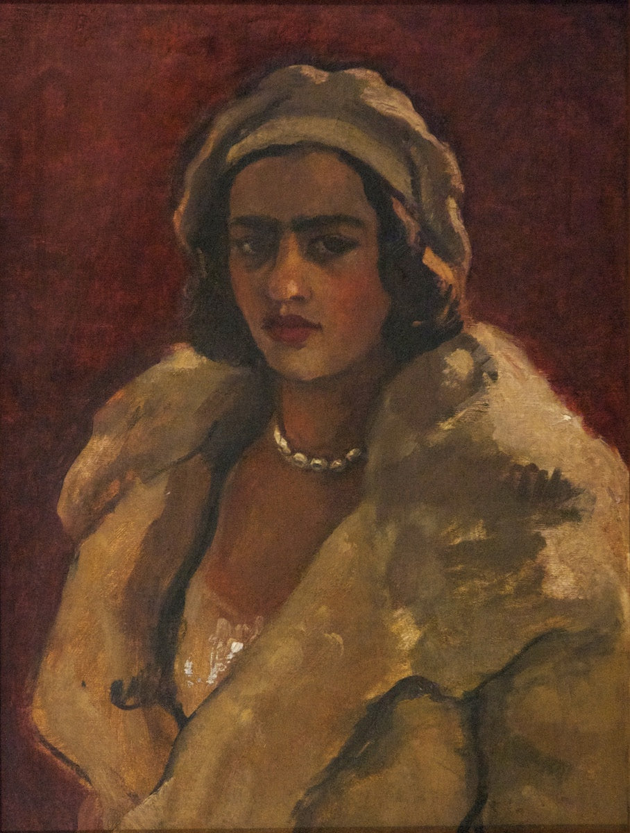 Amrita Sher-Gil Self-Portrait 9 - Canvas Print