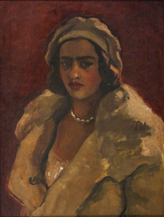 Amrita Sher-Gil Self-Portrait 9 - Canvas Print