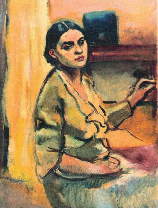 Amrita Sher-Gil Self-Portrait 4 - Canvas Print