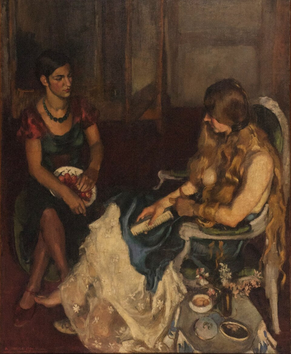 Amrita Sher-Gil Young Girls - Canvas Print
