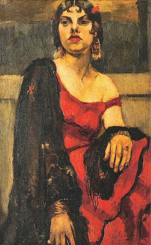 Amrita Sher-Gil Spanish Girl - Canvas Print