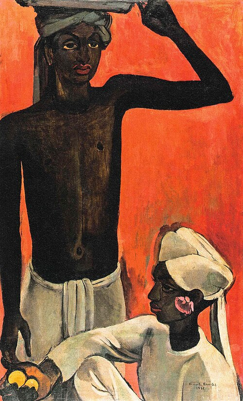 Amrita Sher-Gil Boys with Lemons - Canvas Print