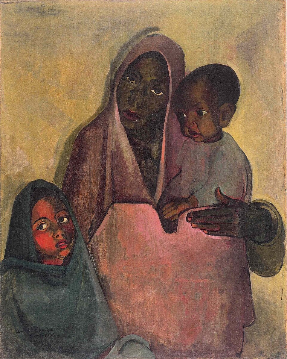 Amrita Sher-Gil Mother India - Canvas Print