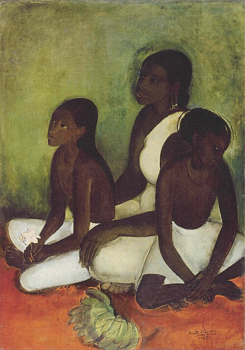 Amrita Sher-Gil Fruit Vendors - Canvas Print