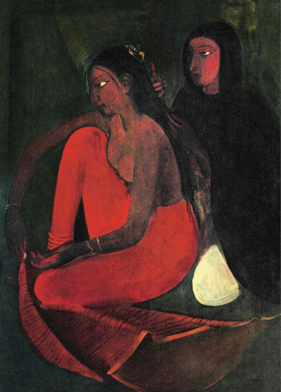 Amrita Sher-Gil Dressing the Bride - Canvas Print