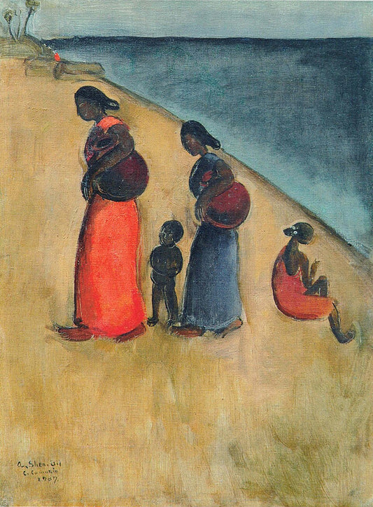 Amrita Sher-Gil Women on the Beach - Canvas Print