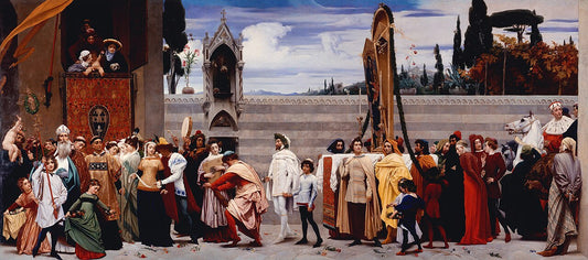 Frederic Leighton Cimabue's Celebrated Madonna - Canvas Print
