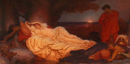 Frederic Leighton Cymon and Iphigenia - Canvas Print