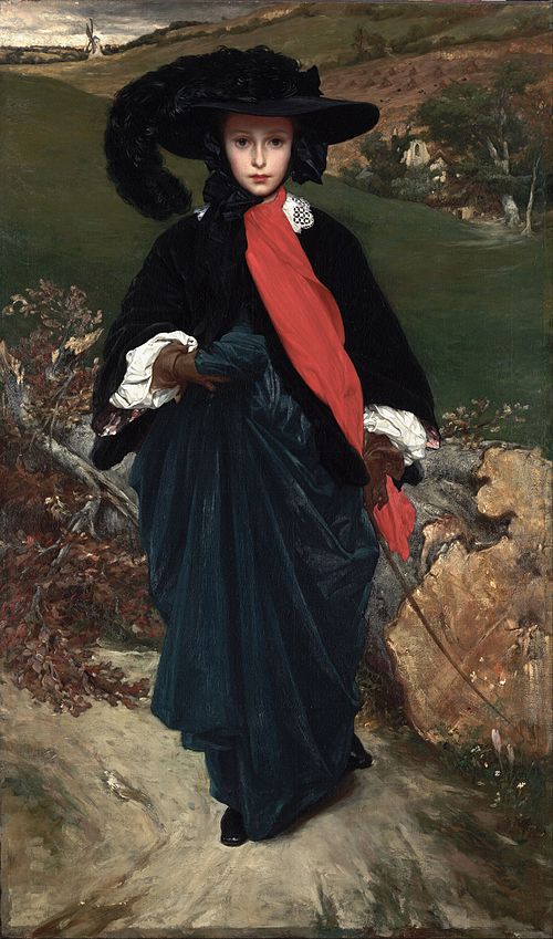 Frederic Leighton Portrait of May Sartoris - Canvas Print