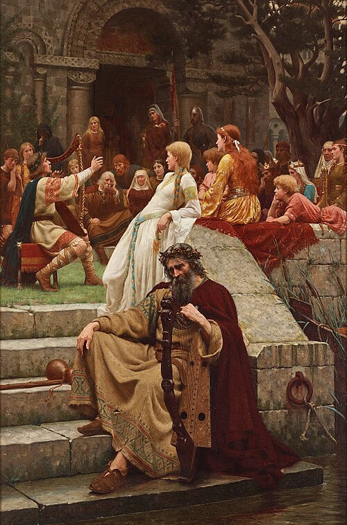 Edmund Blair Leighton Faded Laurels - Canvas Print