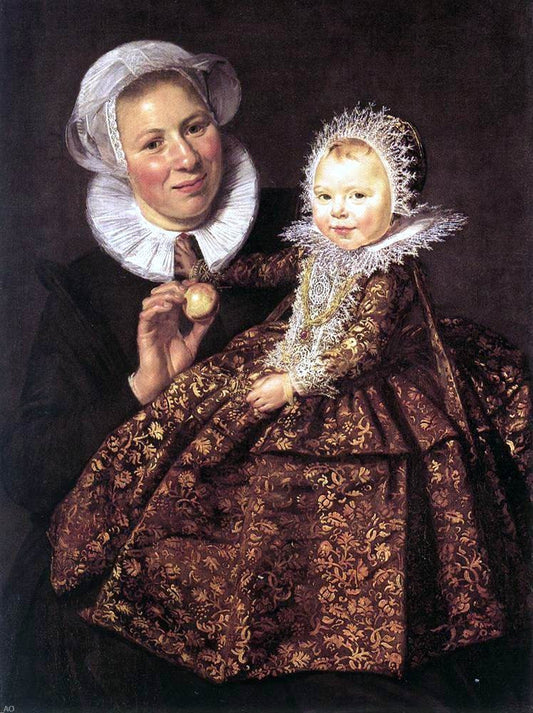  Frans Hals Catharina Hooft with her Nurse - Canvas Print