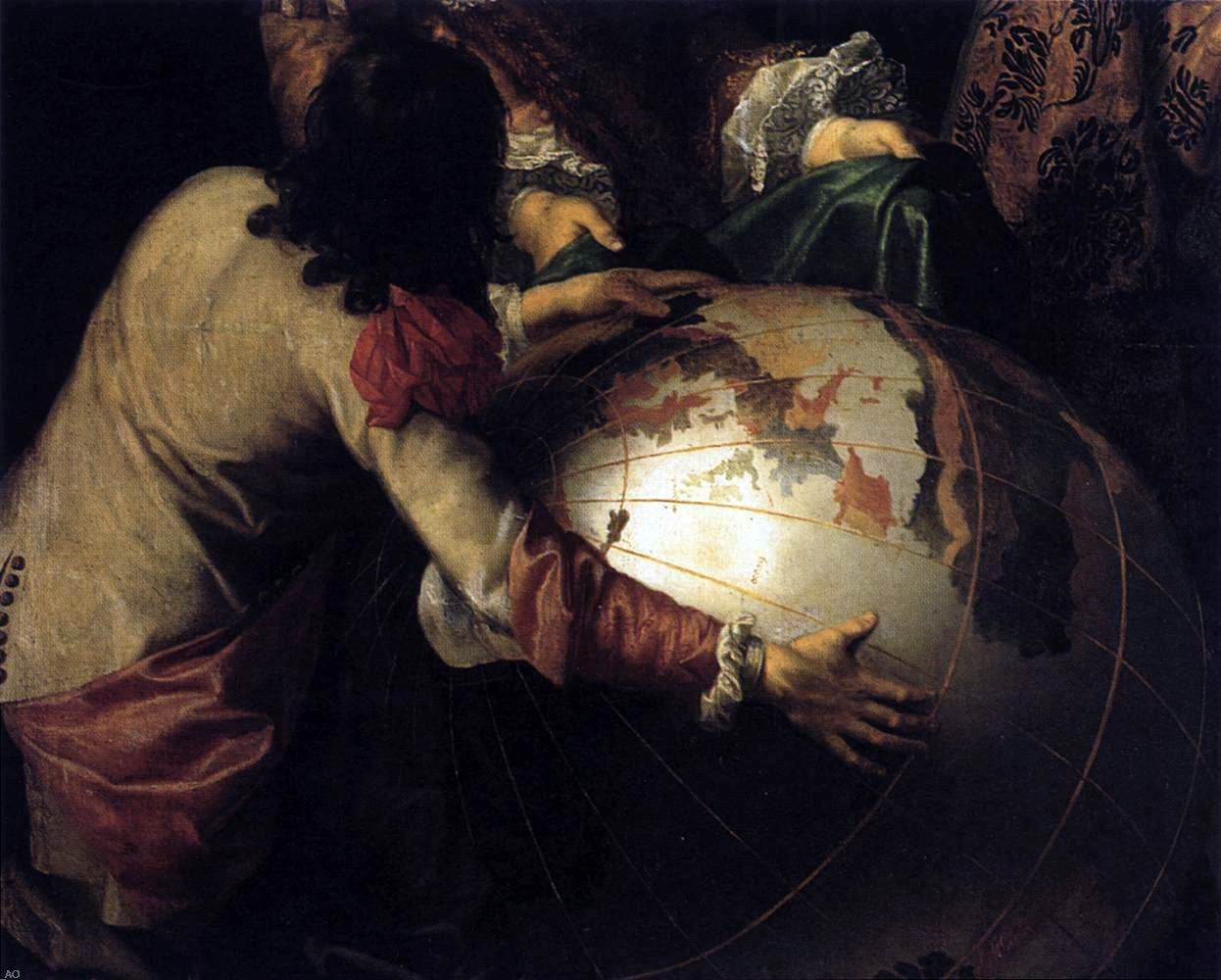  Henri Testelin Colbert Presenting the Members of the Royal Academy of Sciences to Louis XIV in 1667 (detail) - Canvas Print