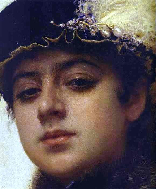  Ivan Nikolaevich Kramskoy Portrait of a Woman [detail] - Canvas Print