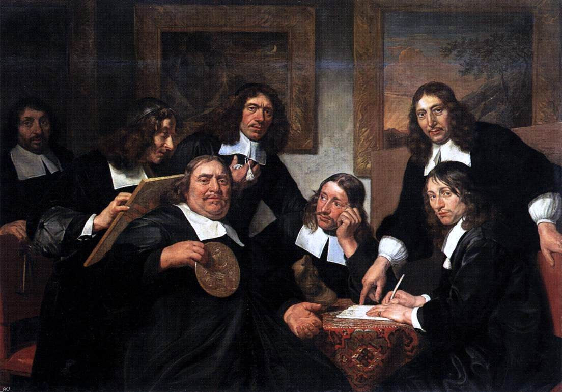  Jan De Bray The Governors of the Guild of St Luke, Haarlem - Canvas Print