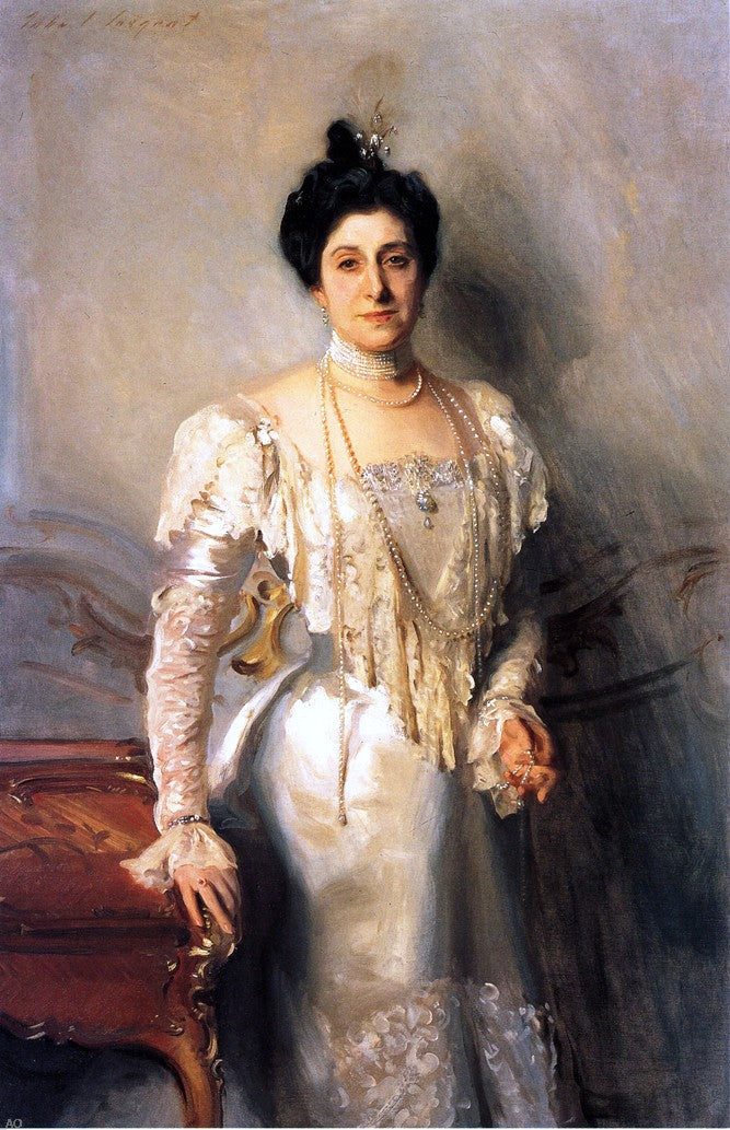  John Singer Sargent Mrs. Asher Wertheimer (Flora Joseph) - Canvas Print