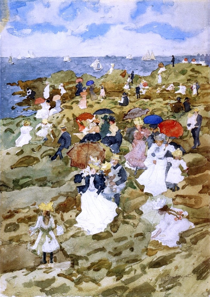  Maurice Prendergast Handkerchief Point - Canvas Print