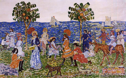  Maurice Prendergast Promenade - Canvas Print