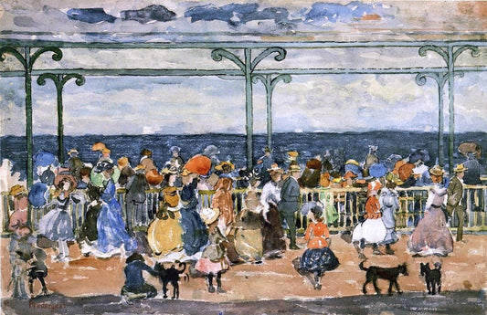  Maurice Prendergast Promenade at Nantasket - Canvas Print