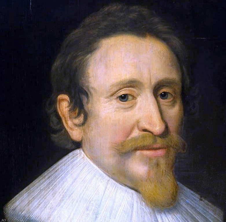  Michiel Jansz. Van Miereveld Portrait of Hugo de Groot [detail #1] - Canvas Print