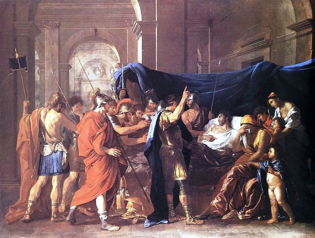  Nicolas Poussin The Death of Germanicus - Canvas Print