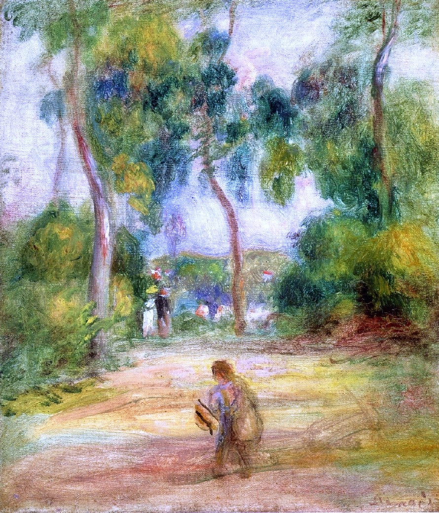  Pierre Auguste Renoir Landscape with Figures - Canvas Print