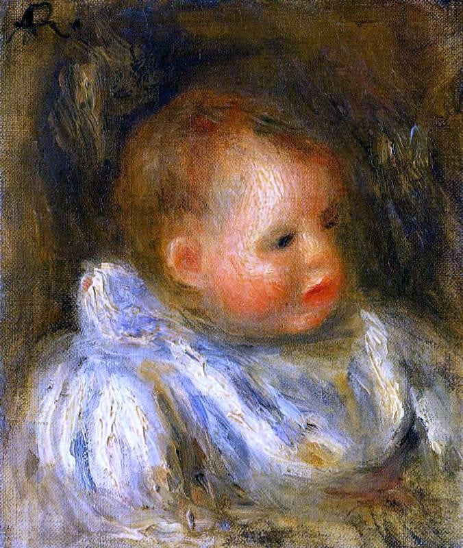  Pierre Auguste Renoir Portrait of Coco - Canvas Print