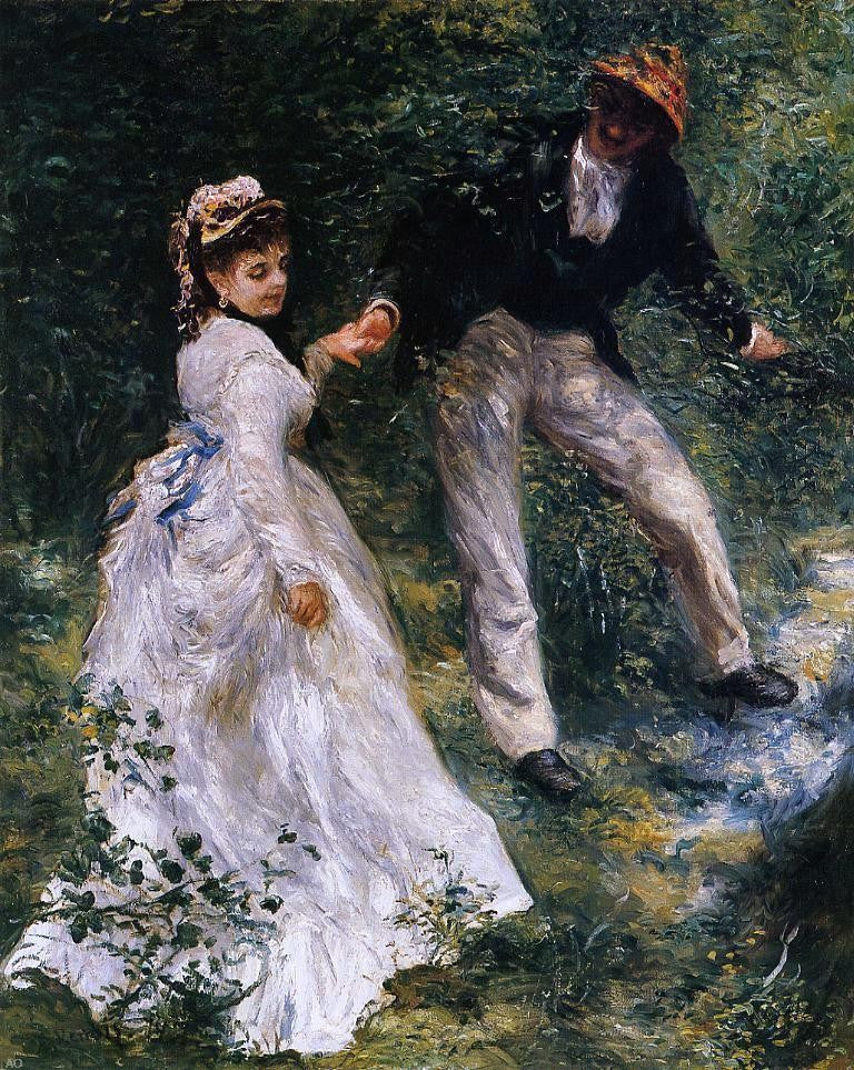  Pierre Auguste Renoir The Promenade - Canvas Print