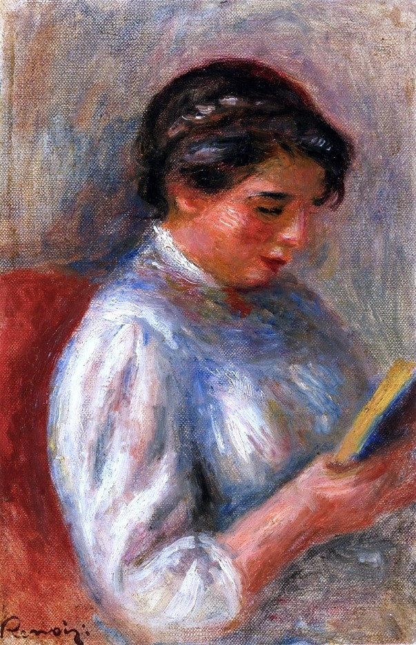  Pierre Auguste Renoir The Reader - Canvas Print