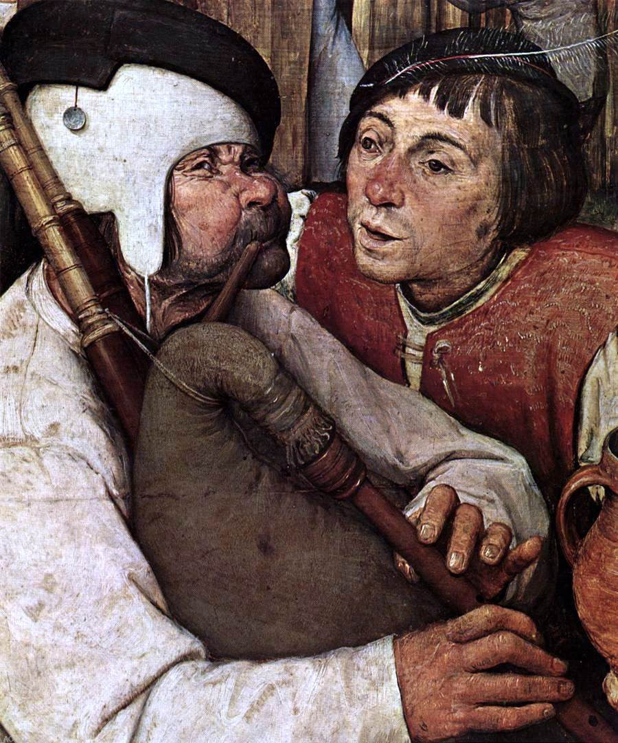  The Elder Pieter Bruegel The Peasant Dance (detail) - Canvas Print