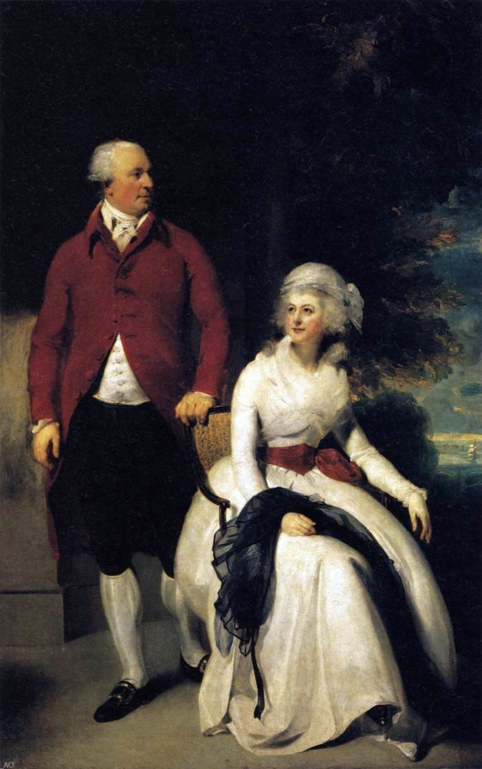  Sir Thomas Lawrence Mr and Mrs John Julius Angerstein - Canvas Print