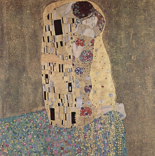  Gustav Klimt The Kiss 1907-1908 - Canvas Print