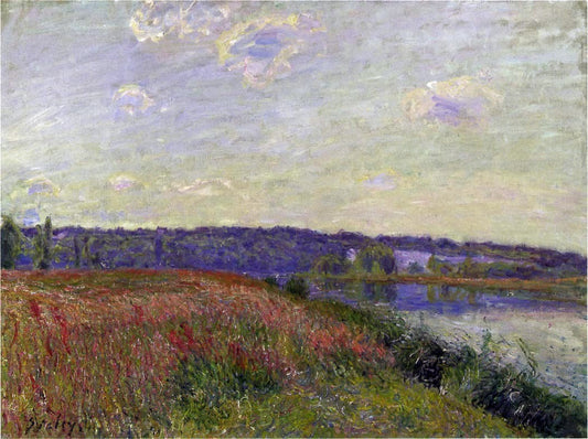  Alfred Sisley The Fields and Hills of Veneux-Nadon - Canvas Print