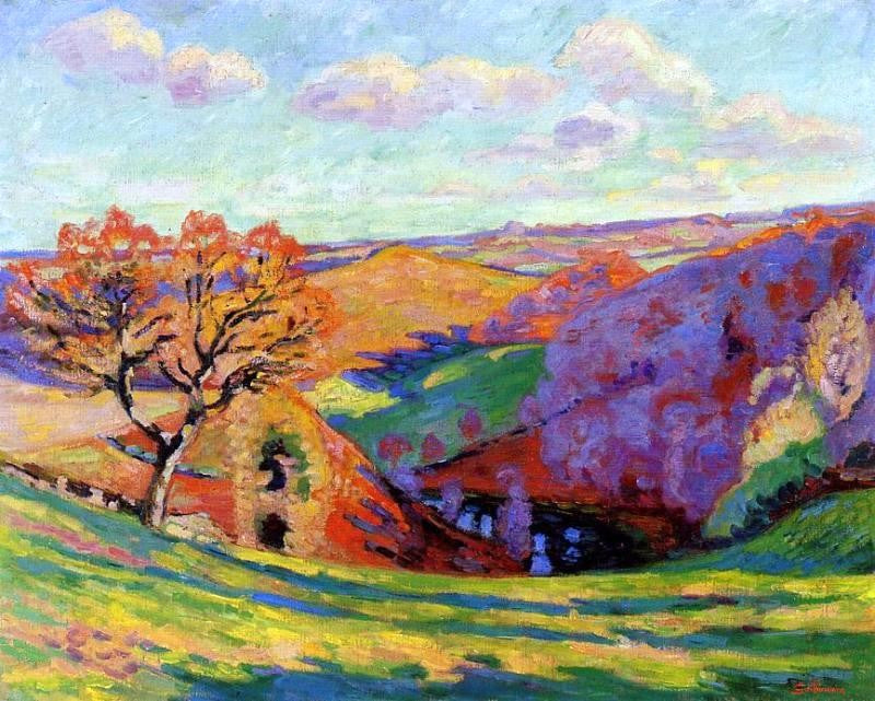  Armand Guillaumin The Creuse at Crozant - Canvas Print