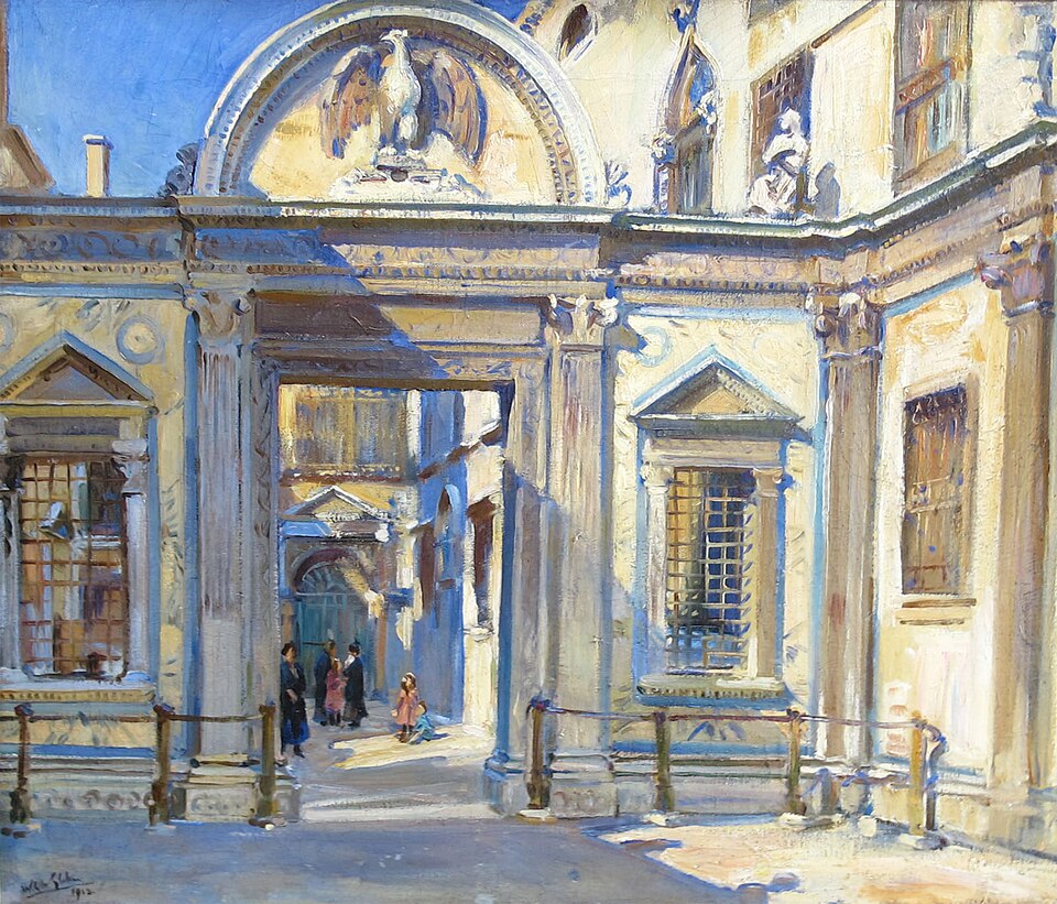 Wilfred Gabriel de Glehn A Venetian Doorway - Canvas Print