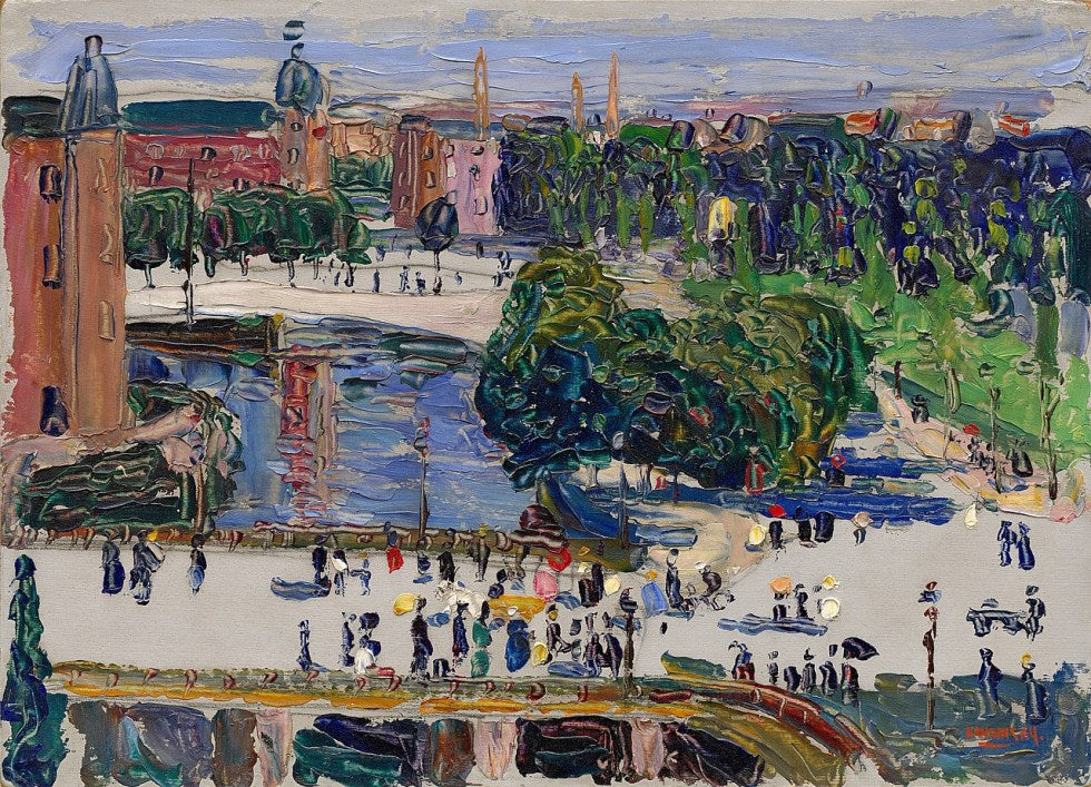 Wassily Kandinsky Amsterdam—View from the Window - Canvas Print