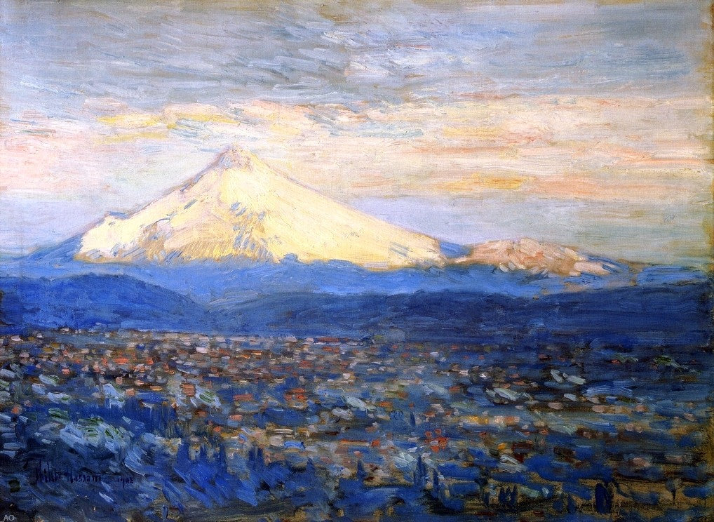  Frederick Childe Hassam Mount Hood - Canvas Print