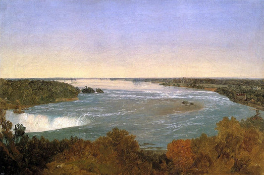  John Frederick Kensett Niagara Falls and the Rapids - Canvas Print