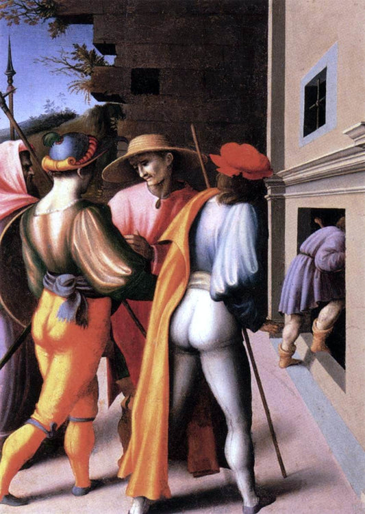  II Francesco Ubertini Bacchiacca Scenes from the Story of Joseph: The Arrest of His Brethren - Canvas Print