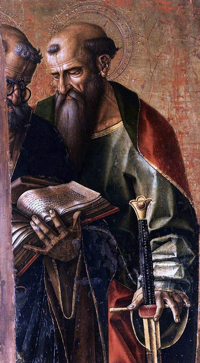  Carlo Crivelli St Peter and St Paul (detail) - Canvas Print