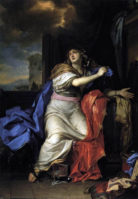  Charles Le Brun The Repentant Magdalen - Canvas Print