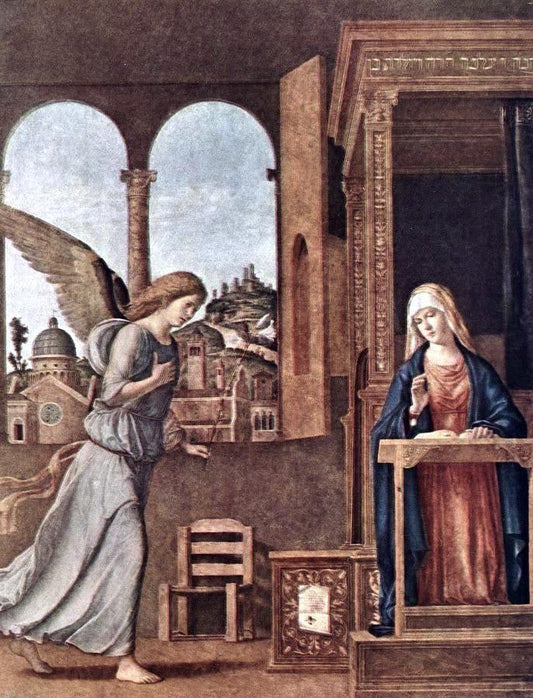  Cima Da Conegliano The Annunciation - Canvas Print