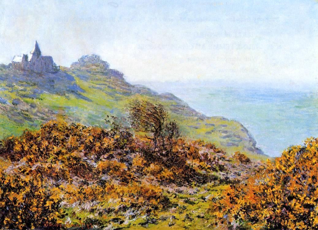  Claude Oscar Monet The Church at Varengeville and the Gorge of Les Moutiers - Canvas Print